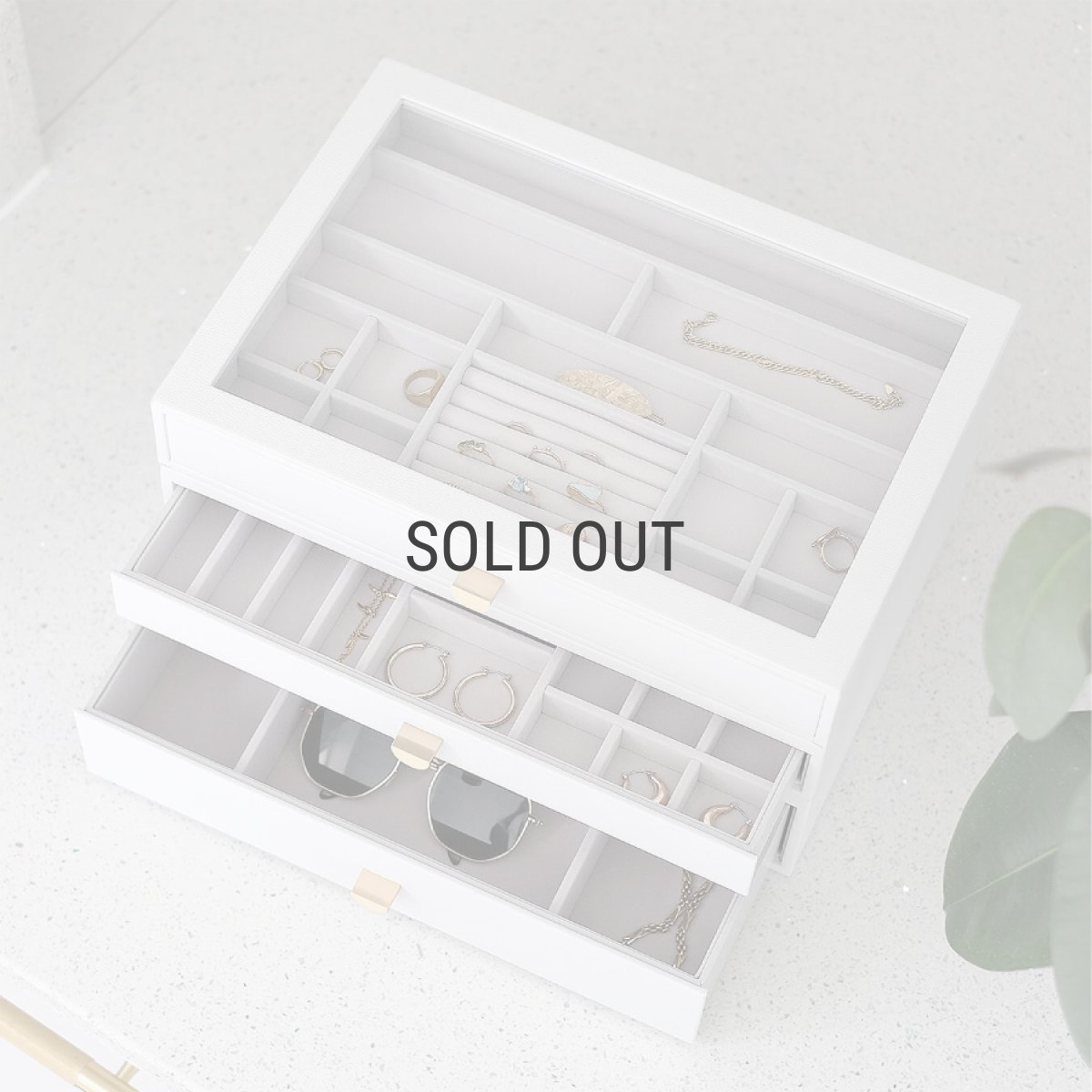 画像13: 【STACKERS】スーパーサイズ　ドロワー　ディープアクセサリー Deep Accessory　ジュエリーケース 　ペブルホワイト　PebbleWhite スタッカーズ (13)