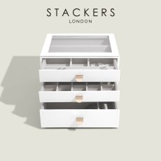 画像4: 【STACKERS】ドロワー ジュエリーケース  リッド　Lid  ペブルホワイト　Pebble White　天窓　引き出し　スタッカーズ (4)