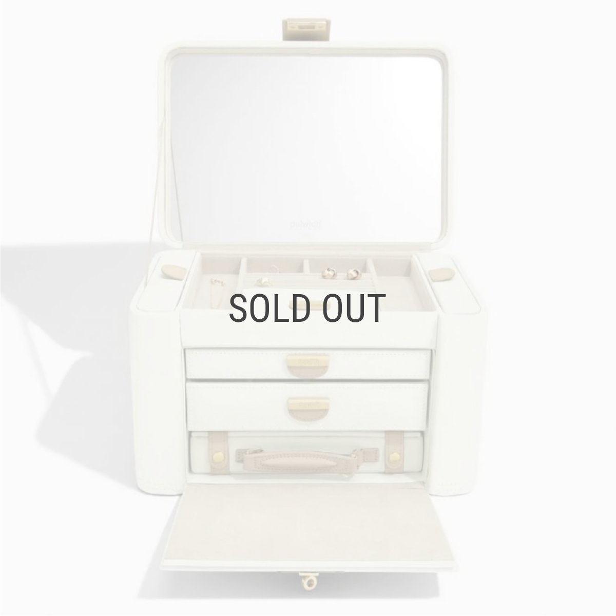 画像1: 【STACKERS】Dulwich ダリッジ　ジュエリーボックス Extra Large ベルグレイヴィア  クリーム ミンク Belgravia エクストララージ (1)