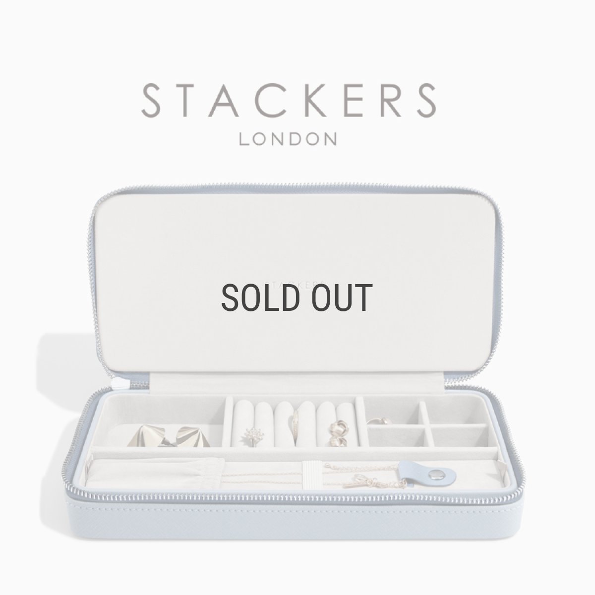 画像1: 【STACKERS】トラベルジュエリーボックス SLEEK スリーク ダスキーブルー Dusky Blue スタッカーズ (1)