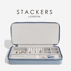 画像1: 【STACKERS】トラベルジュエリーボックス SLEEK スリーク ダスキーブルー Dusky Blue スタッカーズ (1)