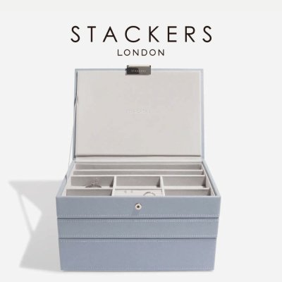 画像2: 【STACKERS】クラシック ジュエリーボックス 3個セット ダスキーブルー  DuskyBlue Classic  イギリス ロンドン