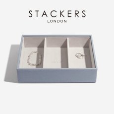 画像1: 【STACKERS】 クラシック ジュエリーボックス 3sec ダスキー ブルーDusky Blue スタッカーズ ロンドン イギリス (1)