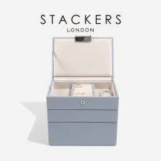 画像1: 【STACKERS】ミニ ジュエリーボックス 選べる 3set 3個セット ダスキーブルー Dusky Blue スタッカーズ (1)