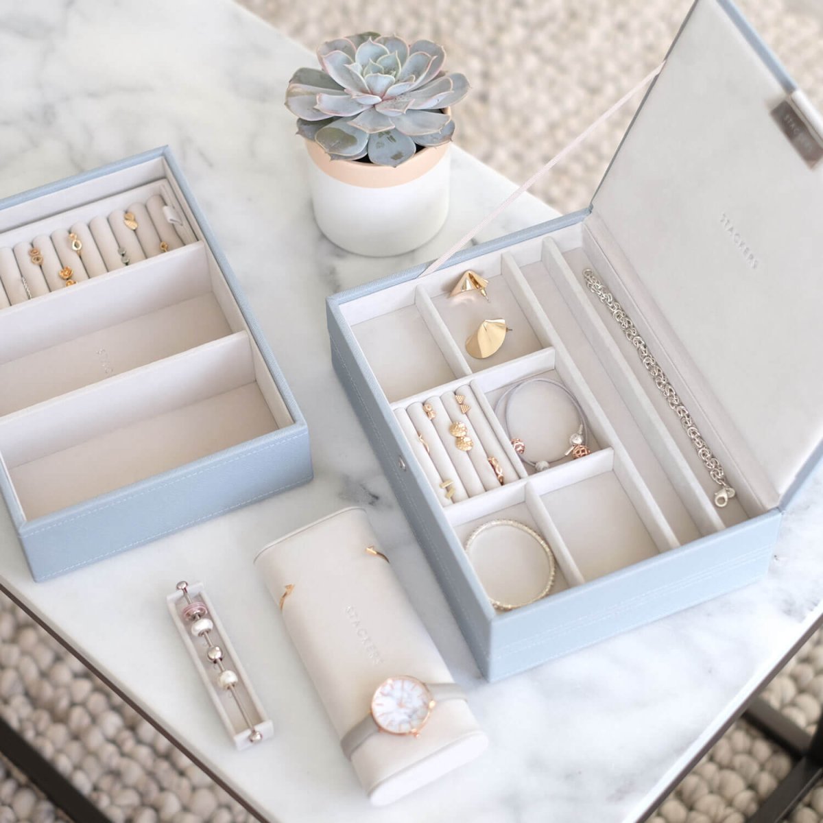 画像3: 【STACKERS】クラシック　ジュエリーボックス Lid リッド 　ダスキーブルー DuskyBlue スタッカーズ ロンドン イギリス (3)