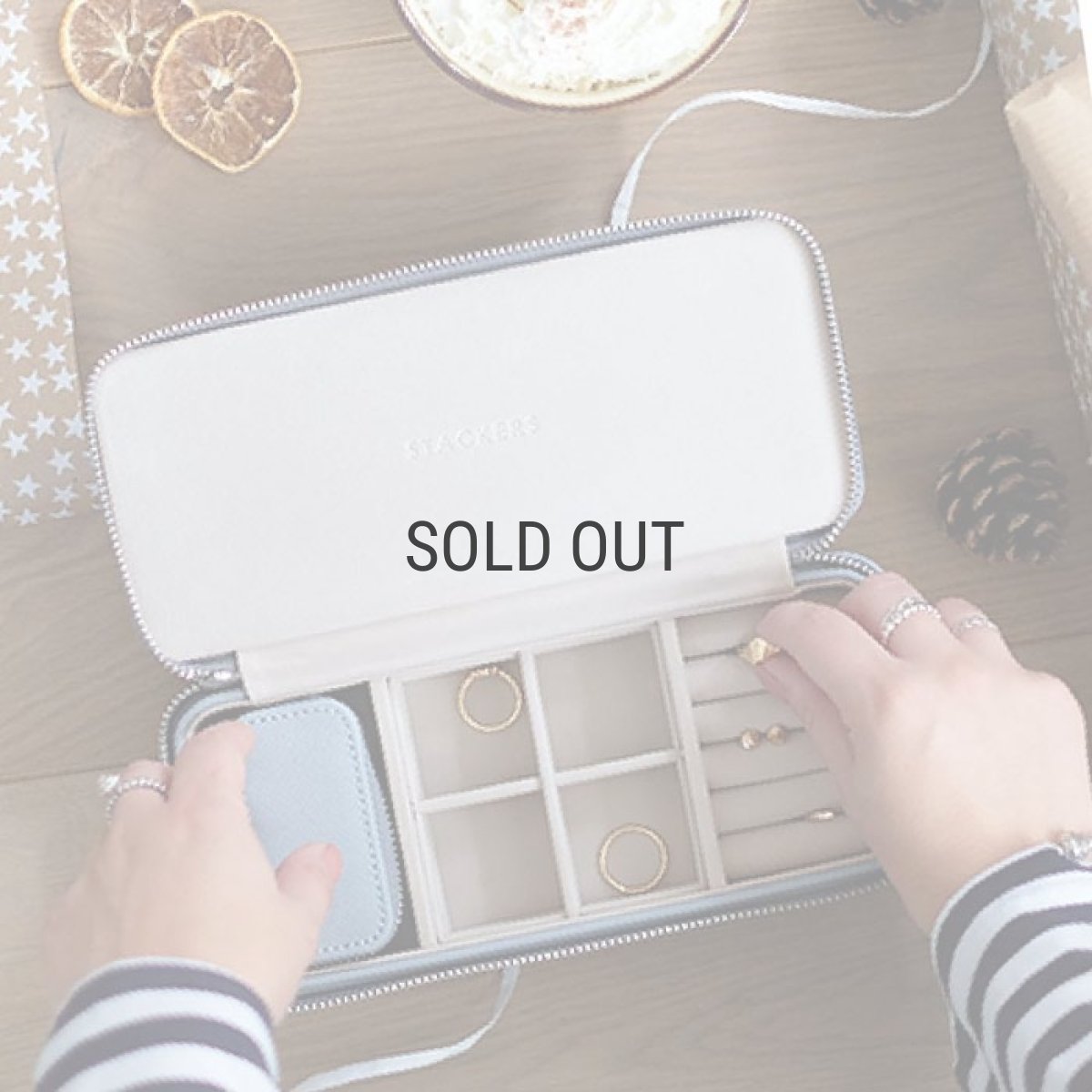 画像13: 【STACKERS】トラベル ジュエリーボックス S Travel S ダスキーブルー Dusky Blue スタッカーズ (13)