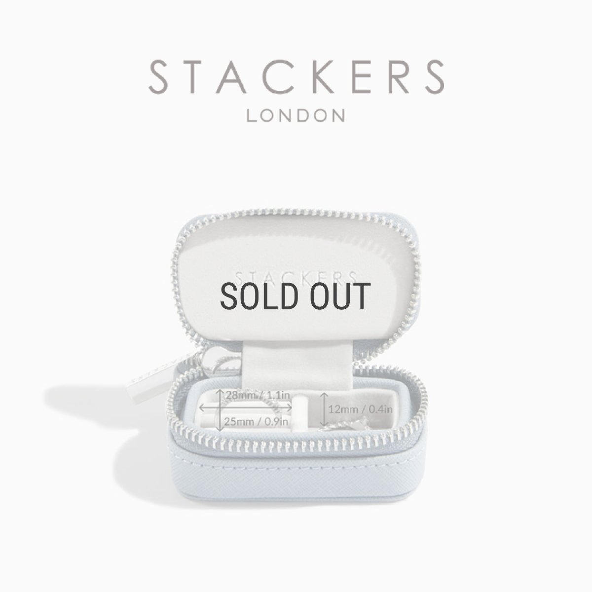 画像11: 【STACKERS】トラベル ジュエリーボックス S Travel S ダスキーブルー Dusky Blue スタッカーズ (11)