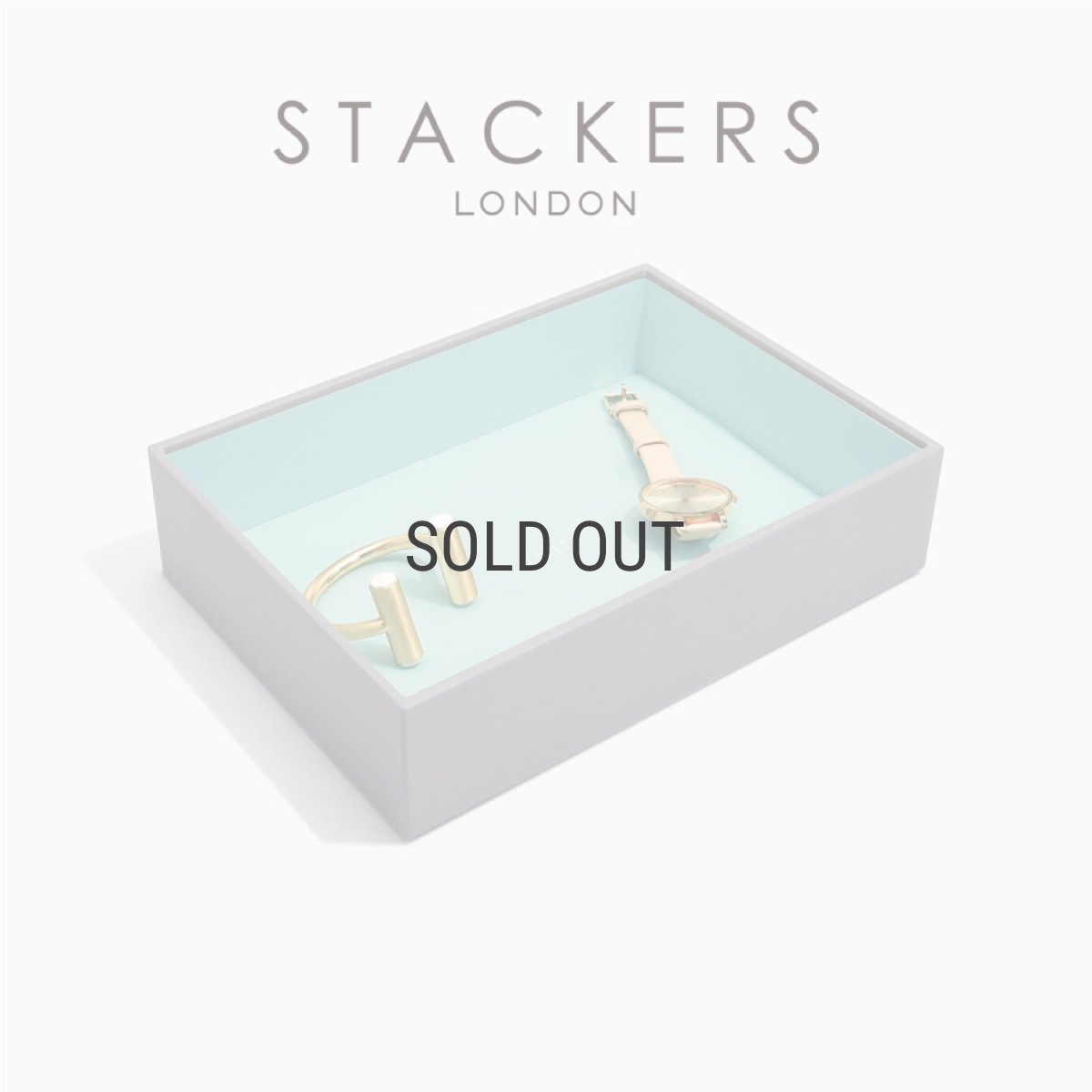 画像2: 【STACKERS】クラシック ジュエリーボックス　Open オープン　グレー ＆ ミント Dove Grey ＆ Mint スタッカーズ ロンドン イギリス (2)