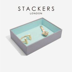 画像2: 【STACKERS】クラシック ジュエリーボックス　Open オープン　グレー ＆ ミント Dove Grey ＆ Mint スタッカーズ ロンドン イギリス (2)