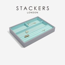 画像2: 【STACKERS】クラシック ジュエリーボックス 4sec グレー＆ミント Dove Grey & Mint スタッカーズ ロンドン イギリス (2)