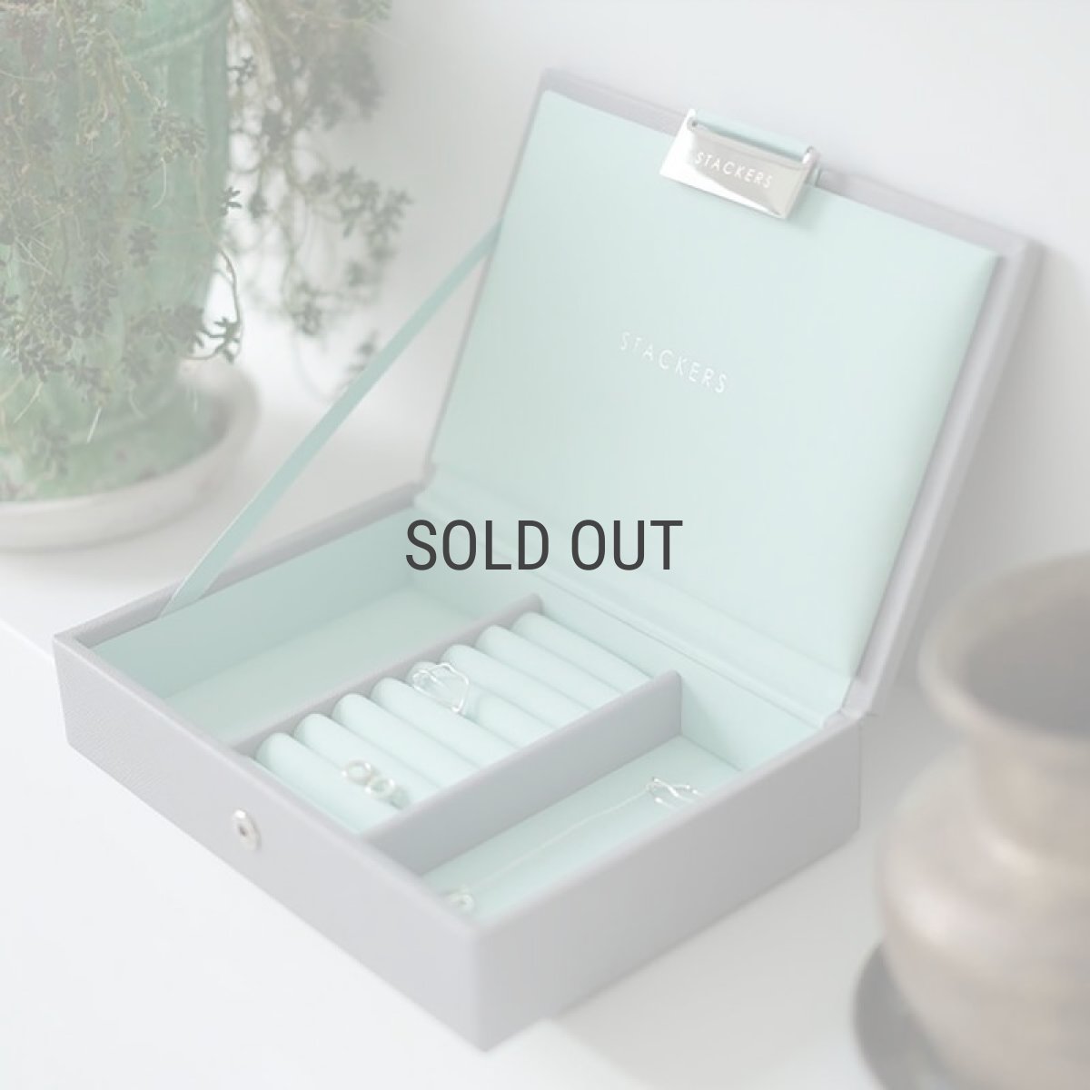 画像13: 【STACKERS】ミニ ジュエリーボックス Lid リッド グレーミントGrey Mint  スタッカーズ ロンドン イギリス (13)