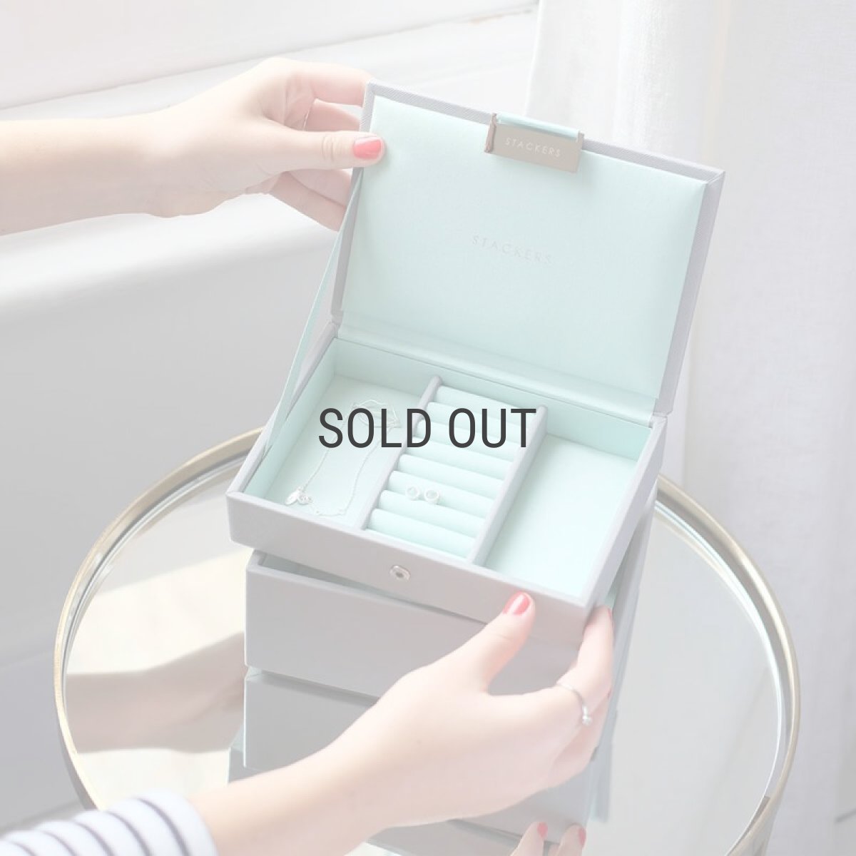 画像14: 【STACKERS】ミニ ジュエリーボックス Lid リッド グレーミントGrey Mint  スタッカーズ ロンドン イギリス (14)