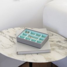 画像13: 【STACKERS】ミニ ジュエリーボックス 11sec  11個仕切り グレー＆ミント Dove Grey & Mint スタッカーズ イギリス ロンドン (13)