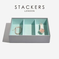 画像1: 【STACKERS】クラシック　ジュエリーボックス  3sec グレー ＆ ミント Dove Grey & Mint　スタッカーズ ロンドン イギリス (1)