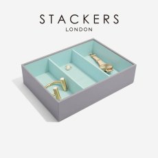 画像2: 【STACKERS】クラシック　ジュエリーボックス  3sec グレー ＆ ミント Dove Grey & Mint　スタッカーズ ロンドン イギリス (2)
