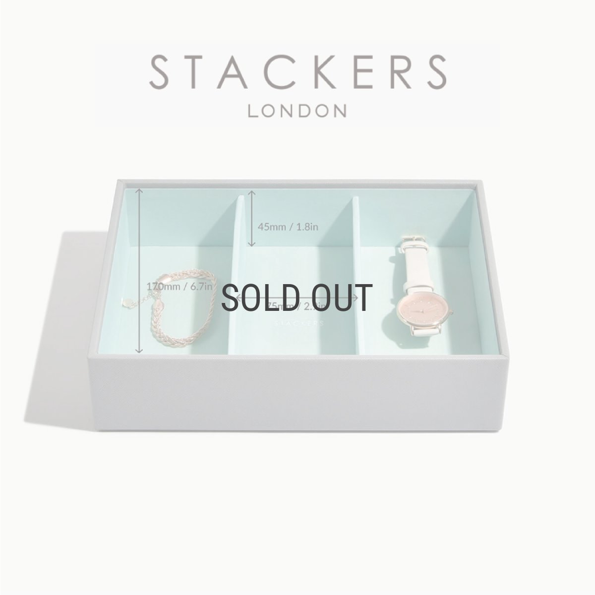 画像13: 【STACKERS】クラシック　ジュエリーボックス  3sec グレー ＆ ミント Dove Grey & Mint　スタッカーズ ロンドン イギリス (13)