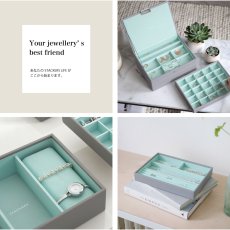 画像4: 【STACKERS】クラシック　ジュエリーボックス 選べる4個セット  4set グレー＆ミント　DoveGrey&Mint (4)