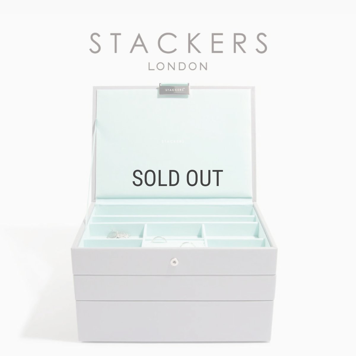 画像14: 【STACKERS】クラシック　ジュエリーボックス  選べる3個セット 3set ミント グレー Dove Grey  Mint グレー ターコイズ  スタッカーズ (14)