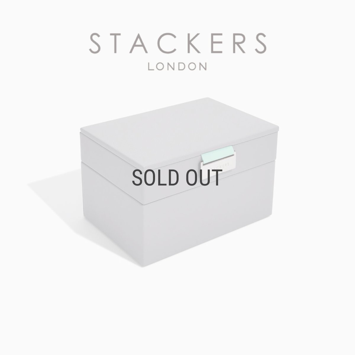 画像2: 【STACKERS】ミニ ジュエリーボックス 2個セット 2set  グレー＆ミント Dove Grey & Mint スタッカーズ (2)