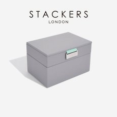 画像2: 【STACKERS】ミニ ジュエリーボックス 2個セット 2set  グレー＆ミント Dove Grey & Mint スタッカーズ (2)