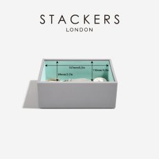 画像4: 【STACKERS】ミニ ジュエリーボックス 2個セット 2set  グレー＆ミント Dove Grey & Mint スタッカーズ (4)