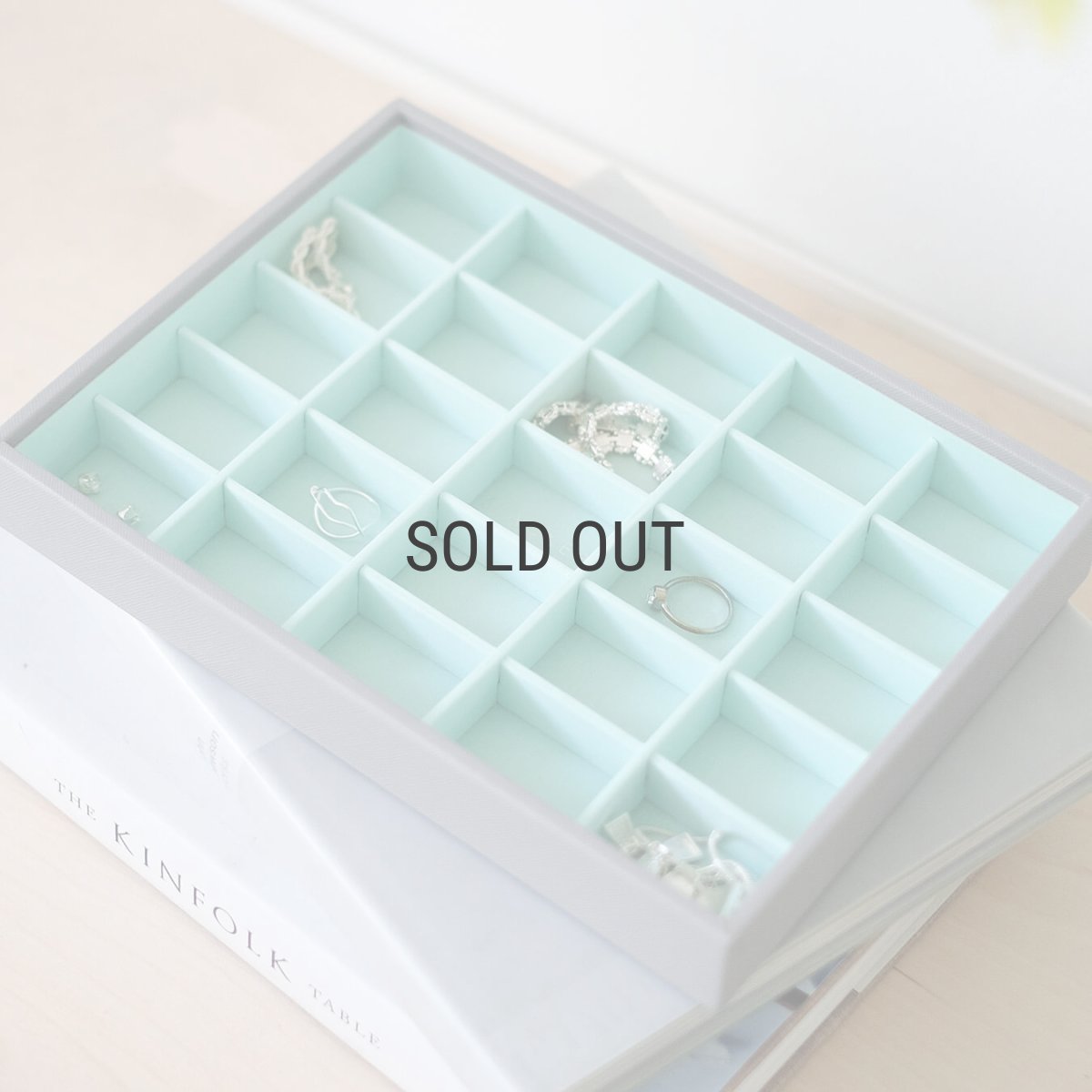 画像12: 【STACKERS】クラシック ジュエリーボックス 　25sec  グレー＆ミント DoveGrey & Mint スタッカーズ ロンドン イギリス (12)