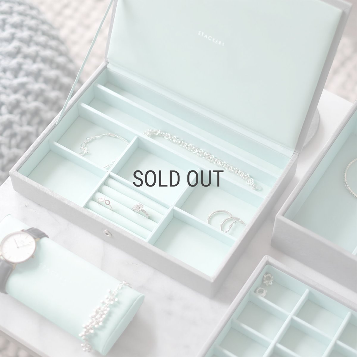 画像23: 【STACKERS】クラシック　ジュエリーボックス  選べる3個セット 3set ミント グレー Dove Grey  Mint グレー ターコイズ  スタッカーズ (23)