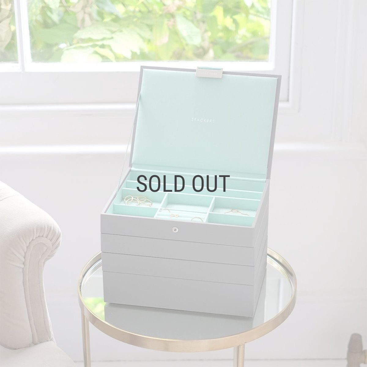画像20: 【STACKERS】クラシック　ジュエリーボックス 選べる4個セット  4set グレー＆ミント　DoveGrey&Mint (20)