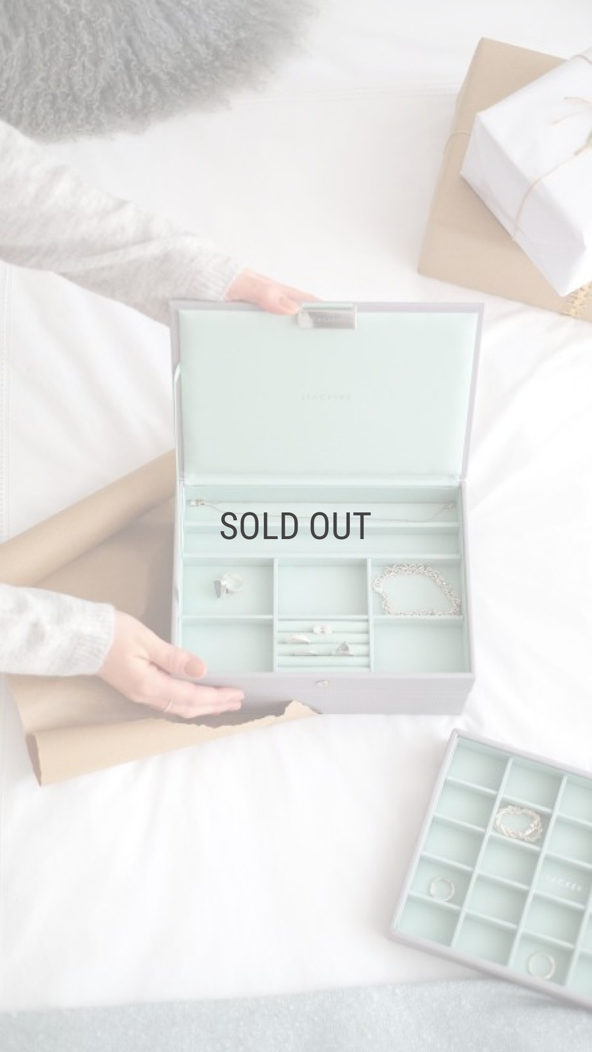 画像3: 【STACKERS】クラシック　ジュエリーボックス　 Lid　リッド　グレーミント  グレー　ミント　Mint  Grey　スタッカーズ ロンドン イギリス (3)