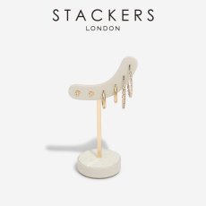 画像1: 【STACKERS】ピアスハンガー　リネン・オートミール　Linen/Oatmeal Earring Hangerスタッカーズ  ロンドンUK (1)