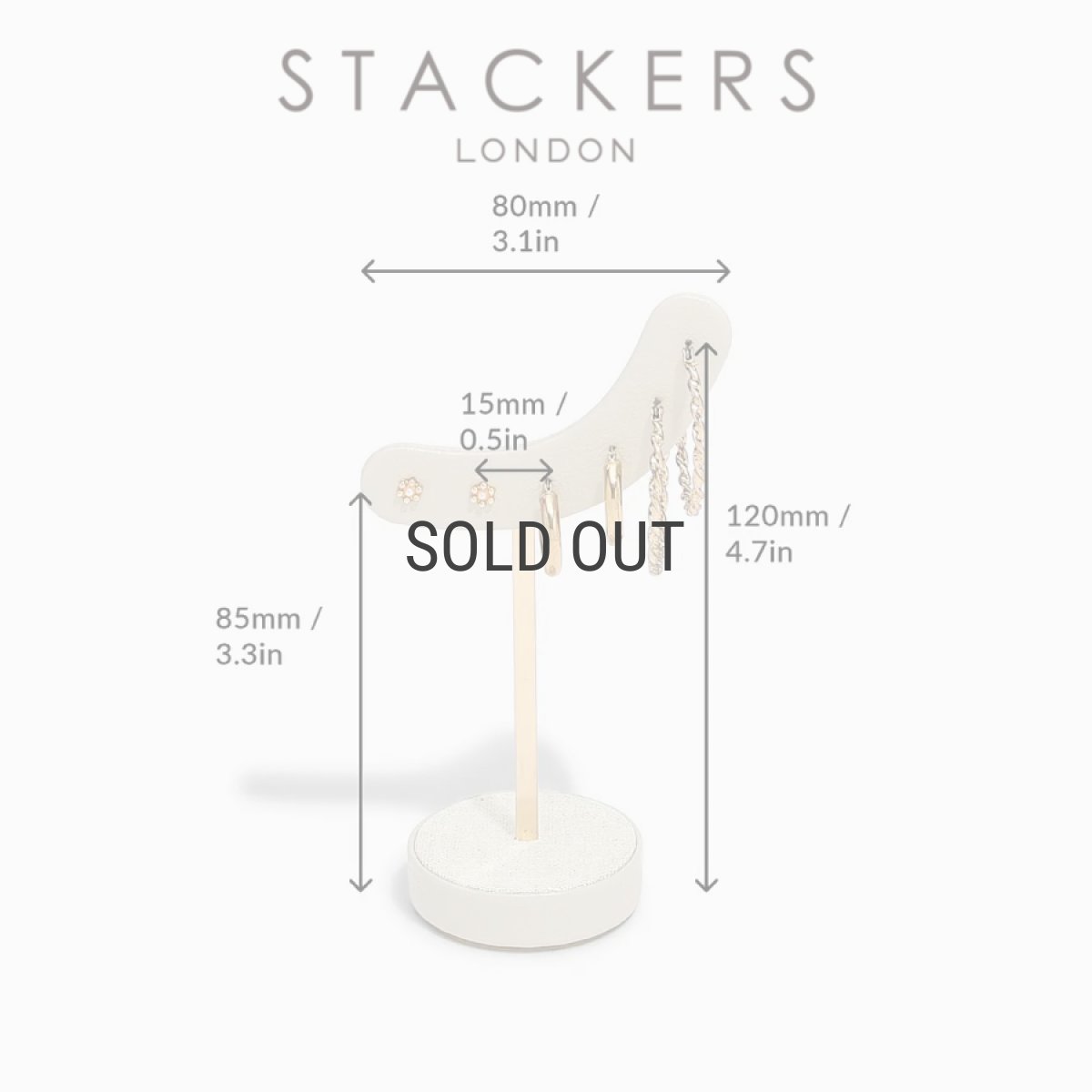 画像10: 【STACKERS】ピアスハンガー　リネン・オートミール　Linen/Oatmeal Earring Hangerスタッカーズ  ロンドンUK (10)