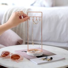 画像10: 【STACKERS】マーブル 8フック ジュエリースタンド Marble 8 Hook Jewellery Stand　ローズゴールド　マーブル　アクセサリースタンド スタッカーズ　ロンドン (10)