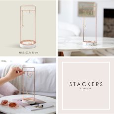 画像4: 【STACKERS】マーブル 8フック ジュエリースタンド Marble 8 Hook Jewellery Stand　ローズゴールド　マーブル　アクセサリースタンド スタッカーズ　ロンドン (4)