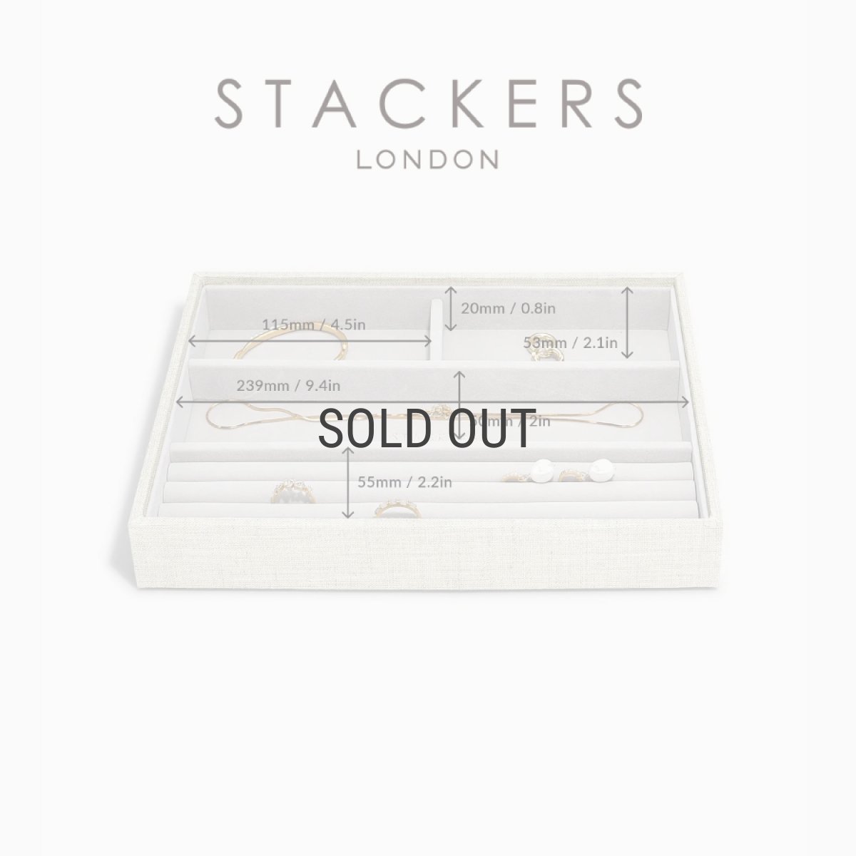 画像10: 【STACKERS】クラシック ジュエリーボックス 4sec リネン・オートミール Linen/Oatmeal スタッカーズ ロンドン イギリス (10)