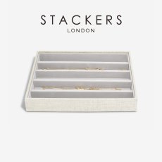 画像1: 【STACKERS】ジュエリーケース 5sec リネン・オートミール Linen/Oatmeal クラシック スタッカーズ イギリス ロンドン (1)
