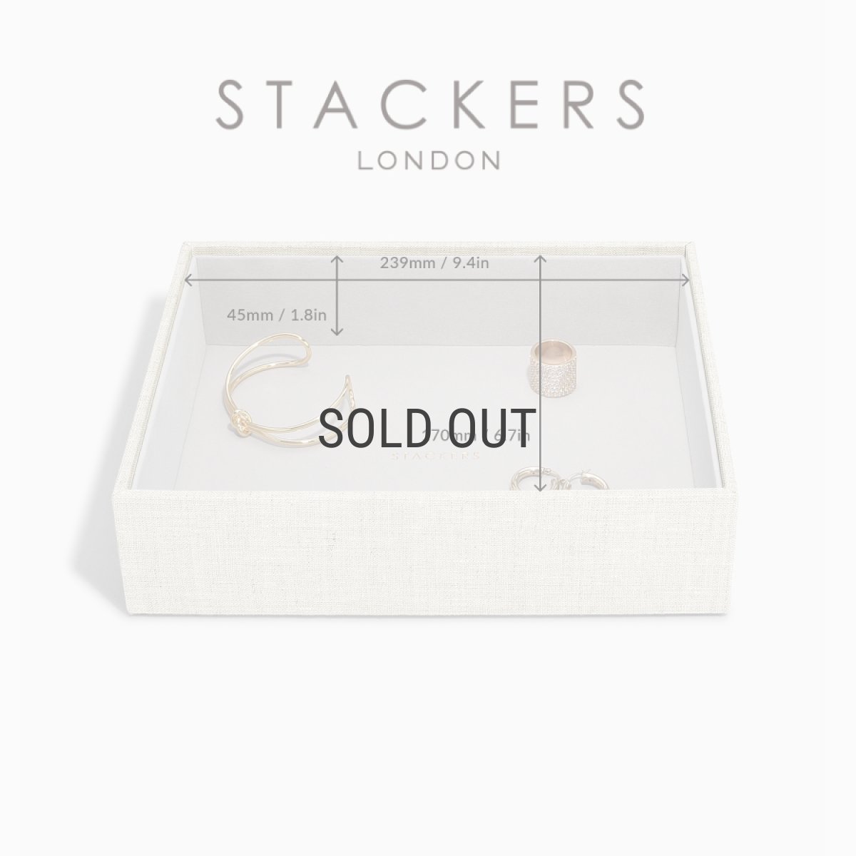 画像10: 【STACKERS】クラシック ジュエリーボックス Open オープン　リネン・オートミール Linen/Oatmeal スタッカーズ ロンドン イギリス (10)