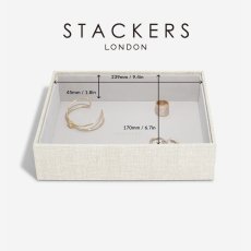 画像10: 【STACKERS】クラシック ジュエリーボックス Open オープン　リネン・オートミール Linen/Oatmeal スタッカーズ ロンドン イギリス (10)