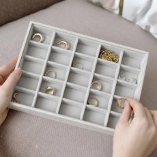 画像11: 【STACKERS】クラシック ジュエリーケース 25sec リネン・オートミール Linen/Oatmeal スタッカーズ ロンドン イギリス (11)