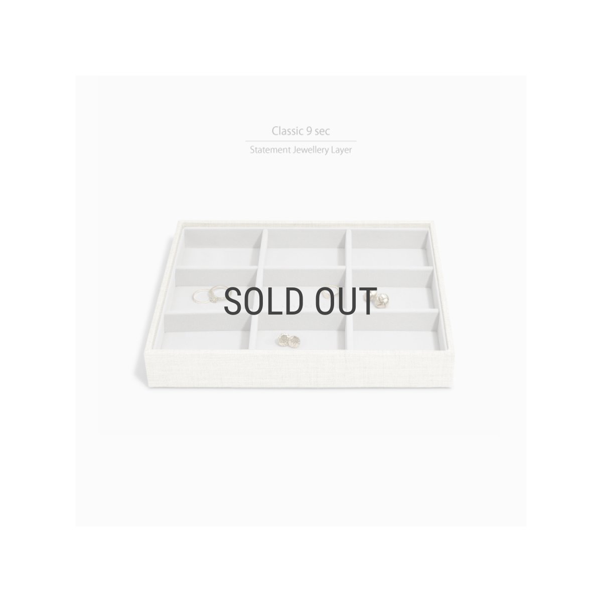 画像3: 【STACKERS】クラシック ジュエリーボックス 9sec リネン・オートミール Linen/Oatmeal スタッカーズ ロンドン イギリス (3)