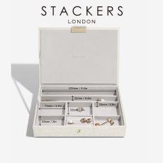 画像11: 【STACKERS】 クラシック ジュエリーボックス Lid レイヤー リネン・オートミール Linen/Oatmeal スタッカーズ ロンドン イギリス (11)