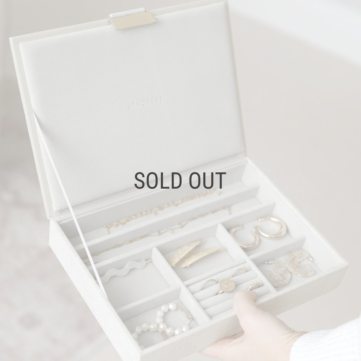 画像12: 【STACKERS】 クラシック ジュエリーボックス Lid リッド レイヤー リネン・オートミール Linen/Oatmeal スタッカーズ ロンドン イギリス (12)