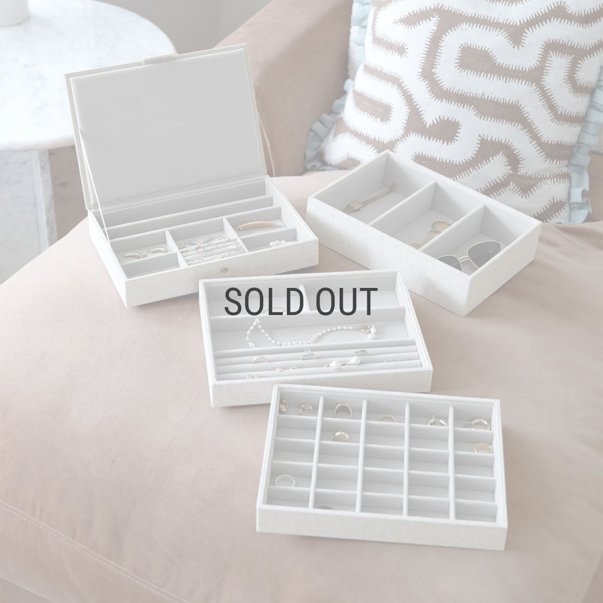 画像18: 【STACKERS】クラシック　ジュエリーボックス 選べる4個セット  4set リネン・オートミール　Linen/Oatmeal (18)