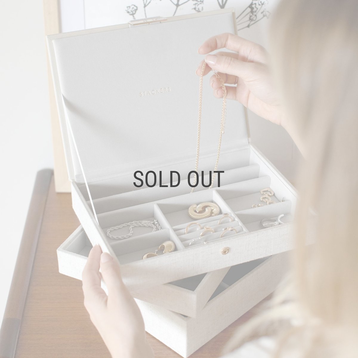 画像12: 【STACKERS】クラシック　ジュエリーボックス 選べる　3個セット  3set リネン・オートミール　Linen/Oatmeal スタッカーズ (12)