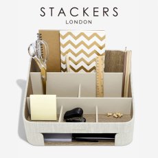 画像1: 【STACKERS】リネン・オートミール　デスク オーガナイザーセット　Linen/Oatmeal　Desk Organiser Set スタッカーズ  ロンドンUK (1)