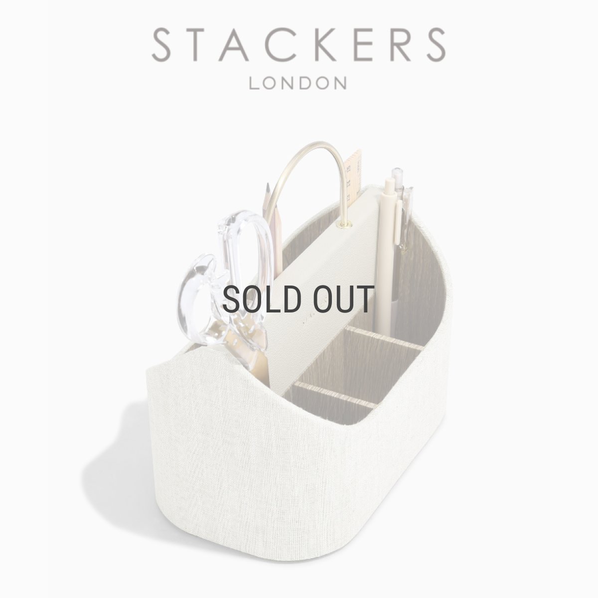 画像8: 【STACKERS】リネン・オートミール　デスクキャディー　Linen/Oatmeal　Desk Caddy スタッカーズ  ロンドンUK (8)