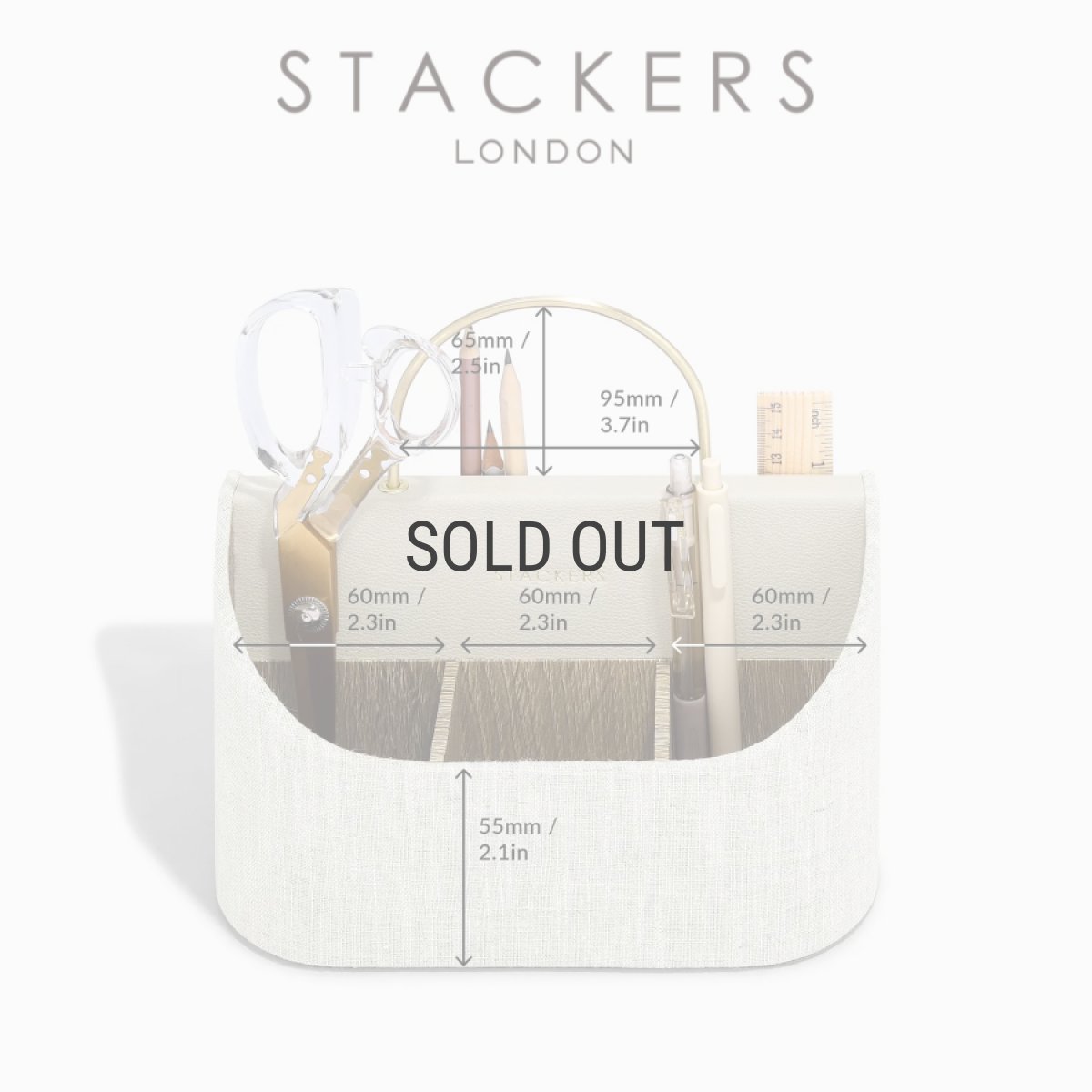 画像9: 【STACKERS】リネン・オートミール　デスクキャディー　Linen/Oatmeal　Desk Caddy スタッカーズ  ロンドンUK (9)