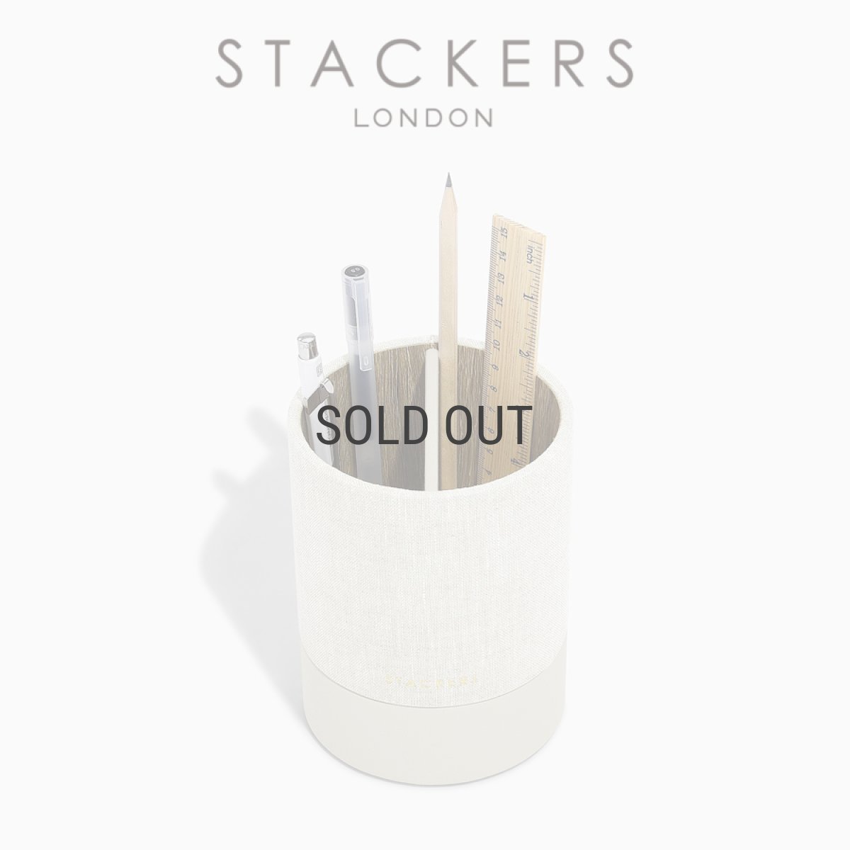 画像1: 【STACKERS】リネン・オートミール　ステーショナリーポット　Linen/Oatmeal　Stationary Pot スタッカーズ  ロンドンUK (1)