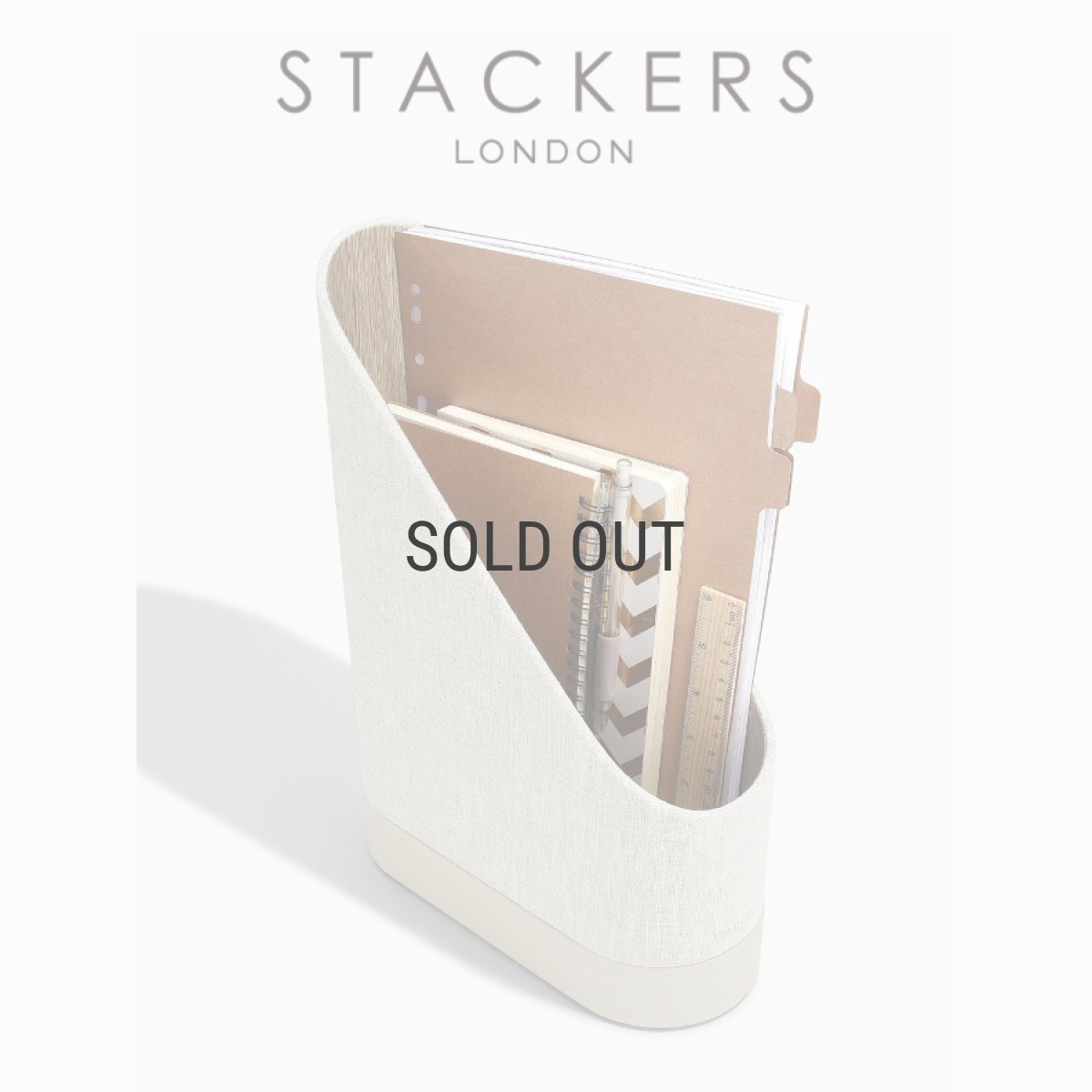 画像8: 【STACKERS】リネン・オートミール　マガジンファイル　Linen/Oatmeal Magazine File スタッカーズ  ロンドンUK (8)