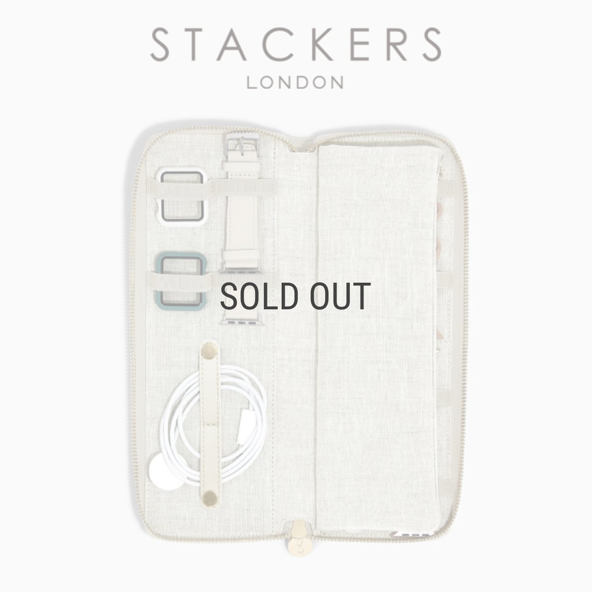 画像1: 【STACKERS】スマートウォッチ オーガナイザー  リネン・オートミール　Smart Watch Organiser  Linen/Oatmeal  スタッカーズ 　イギリス　ロンドン (1)