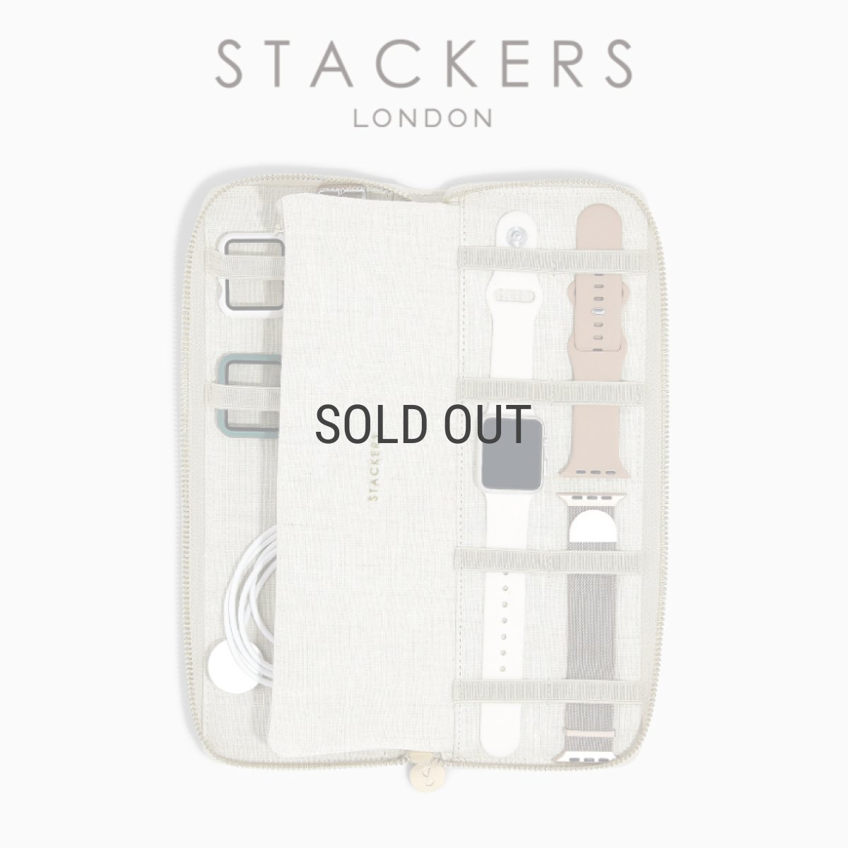 画像2: 【STACKERS】スマートウォッチ オーガナイザー  リネン・オートミール　Smart Watch Organiser  Linen/Oatmeal  スタッカーズ 　イギリス　ロンドン (2)